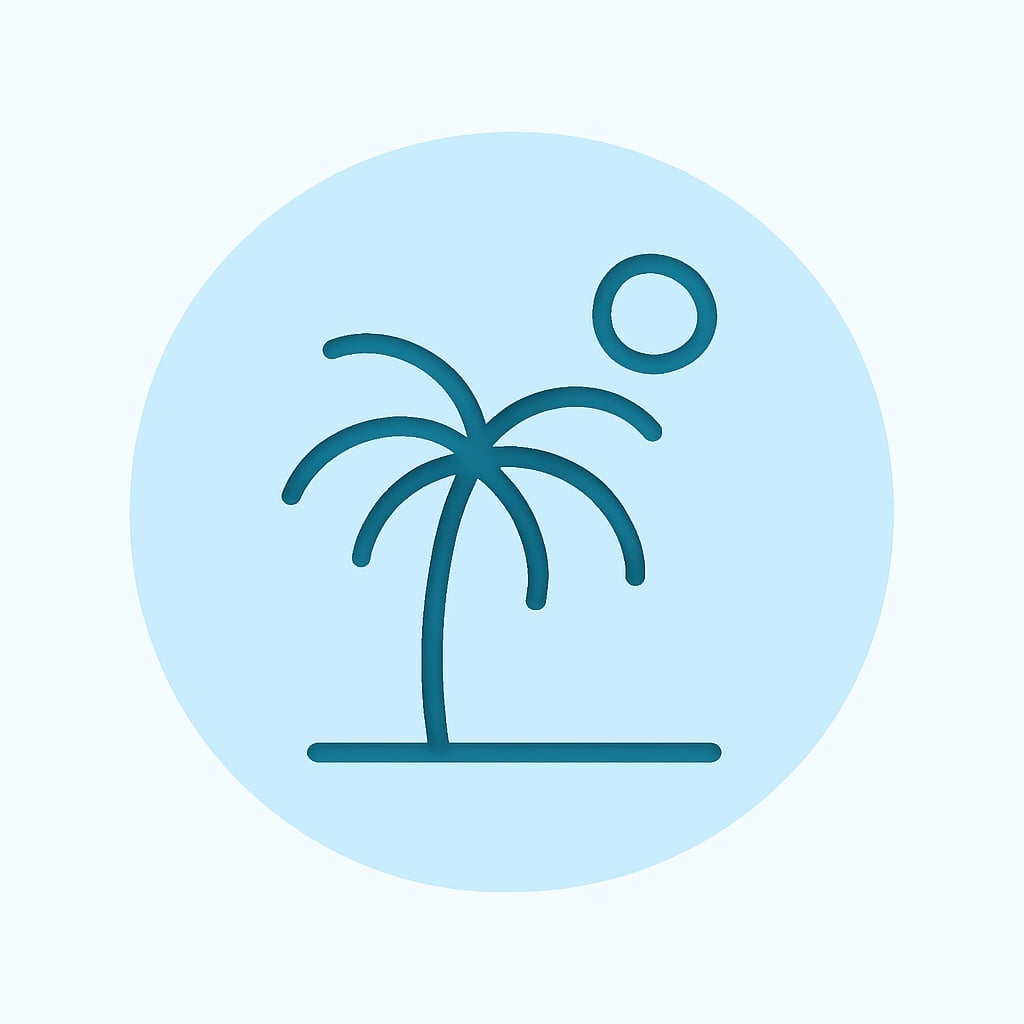 Icon representing nature and space