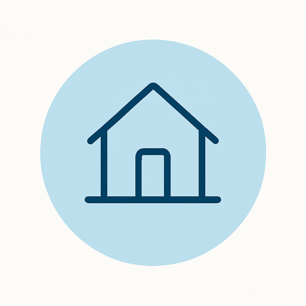 Icon representing space and privacy