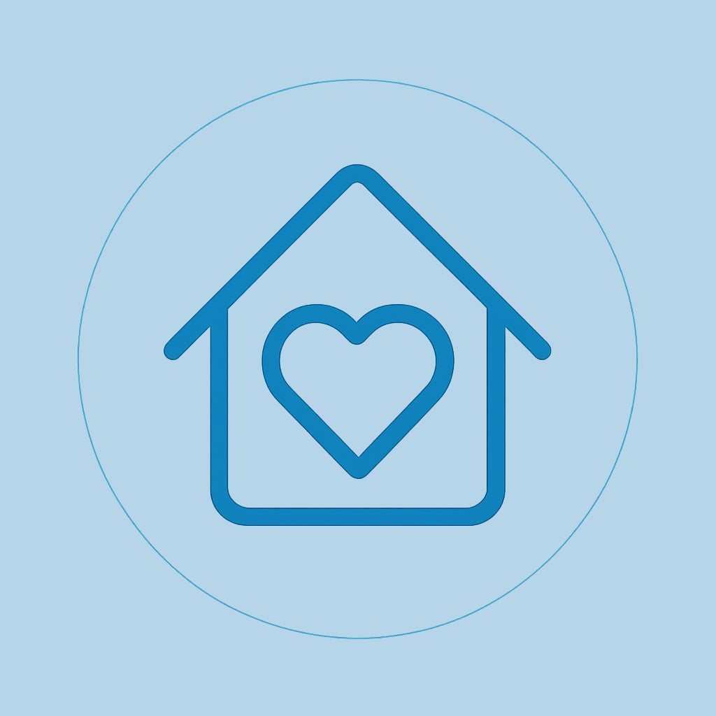 Community comfort icon representing social bonds
