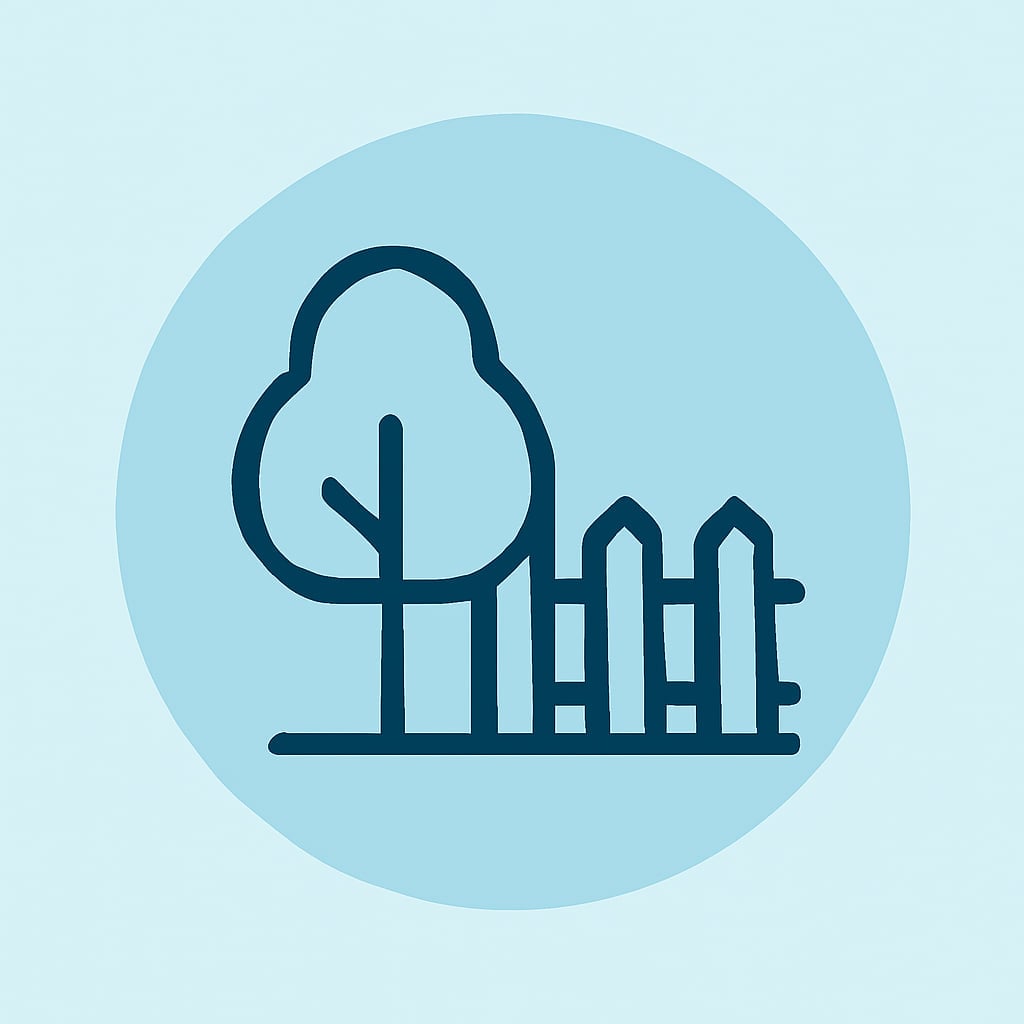 Icon representing space and privacy