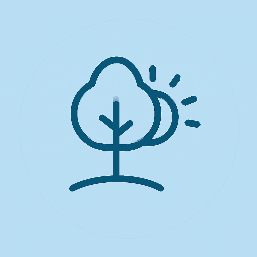 Nature icon representing green areas