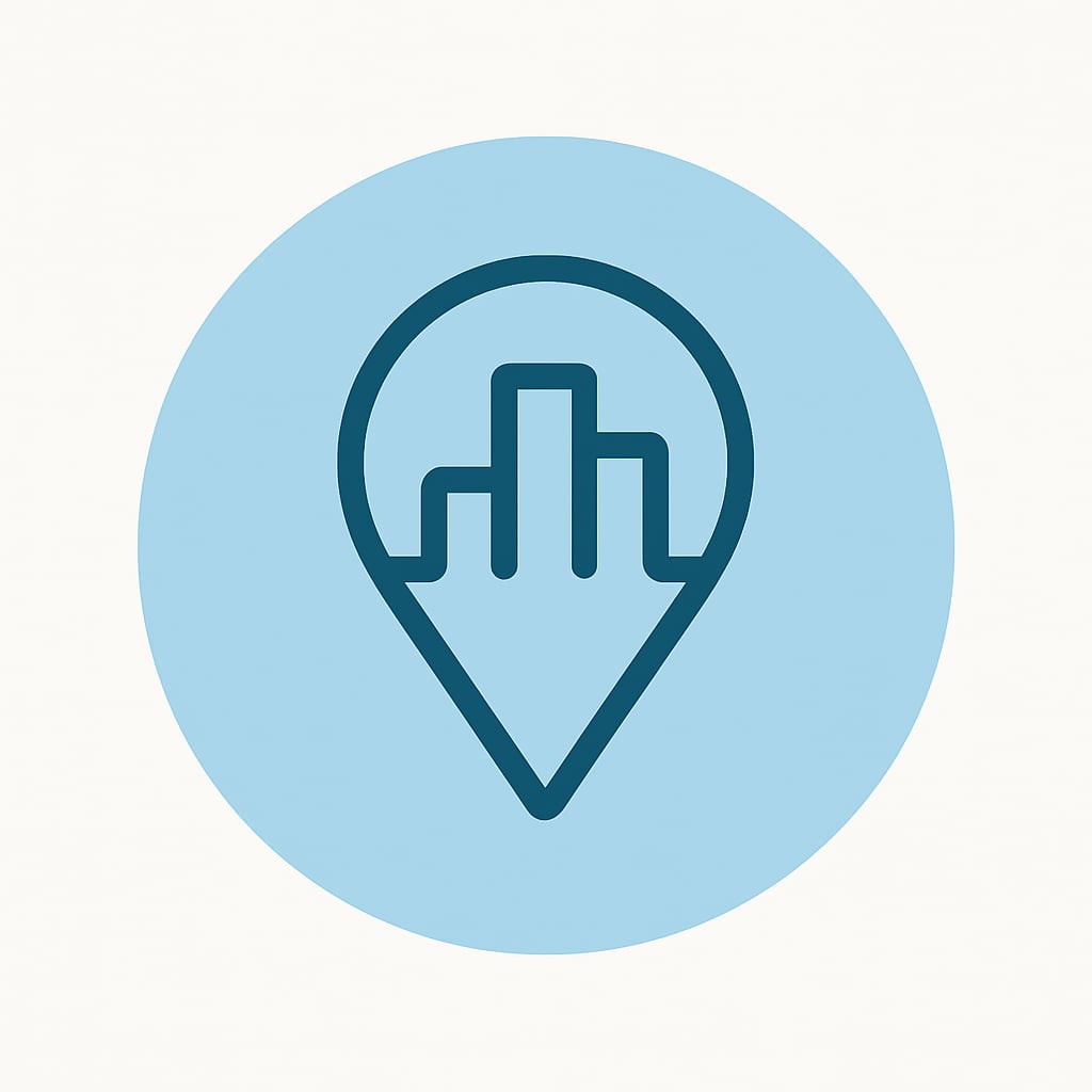 Icon representing practical location