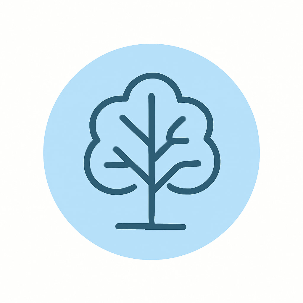 Nature icon representing open spaces
