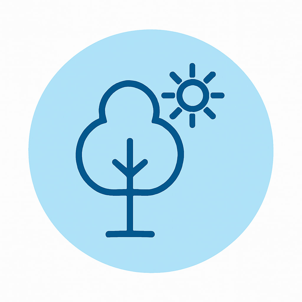 Icon representing green spaces