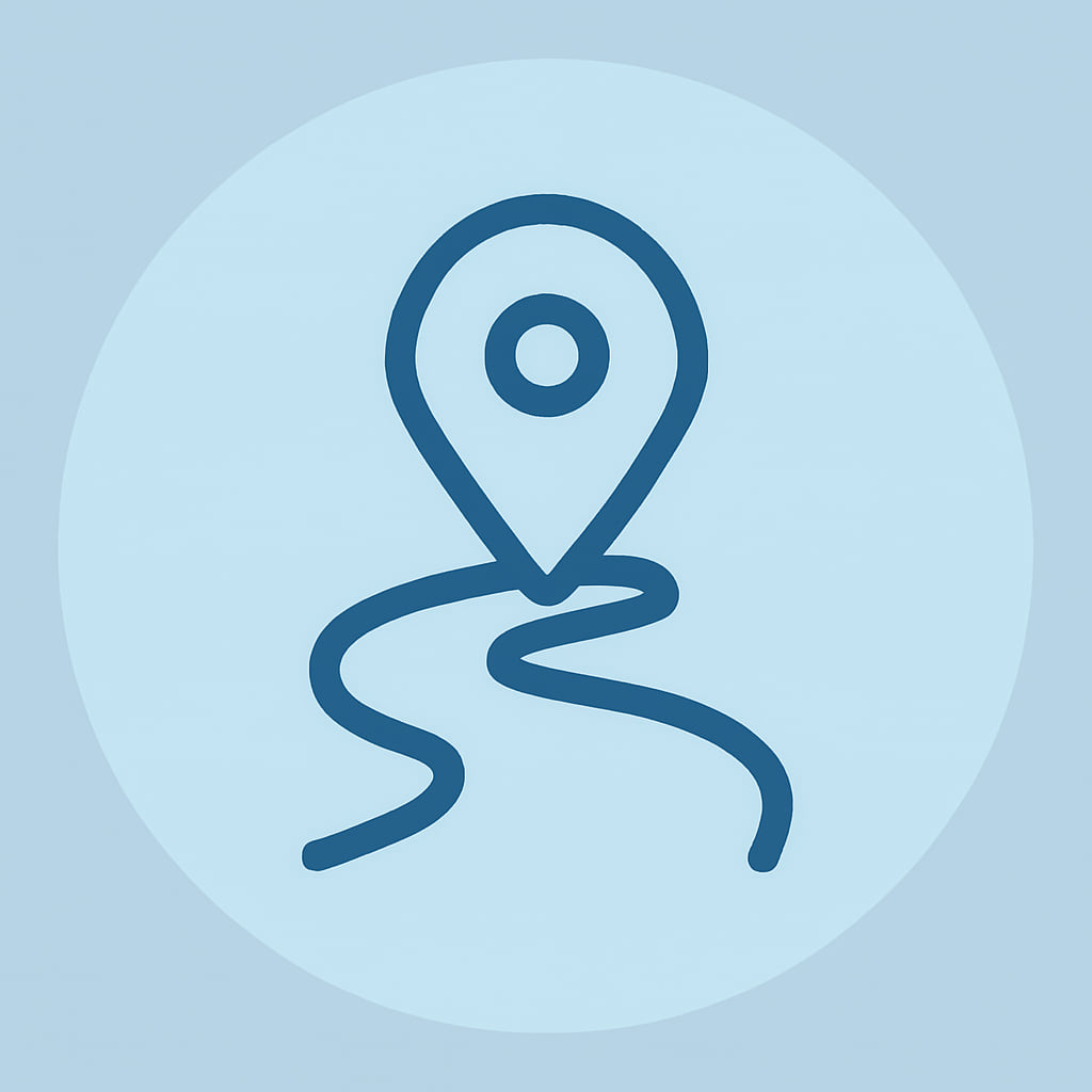 Icon representing practical location