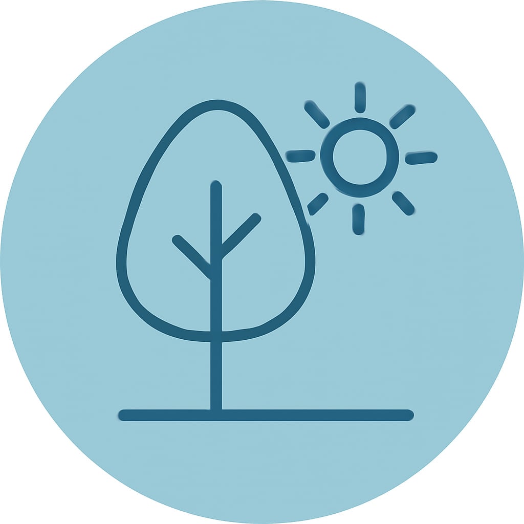 Icon representing nature and space