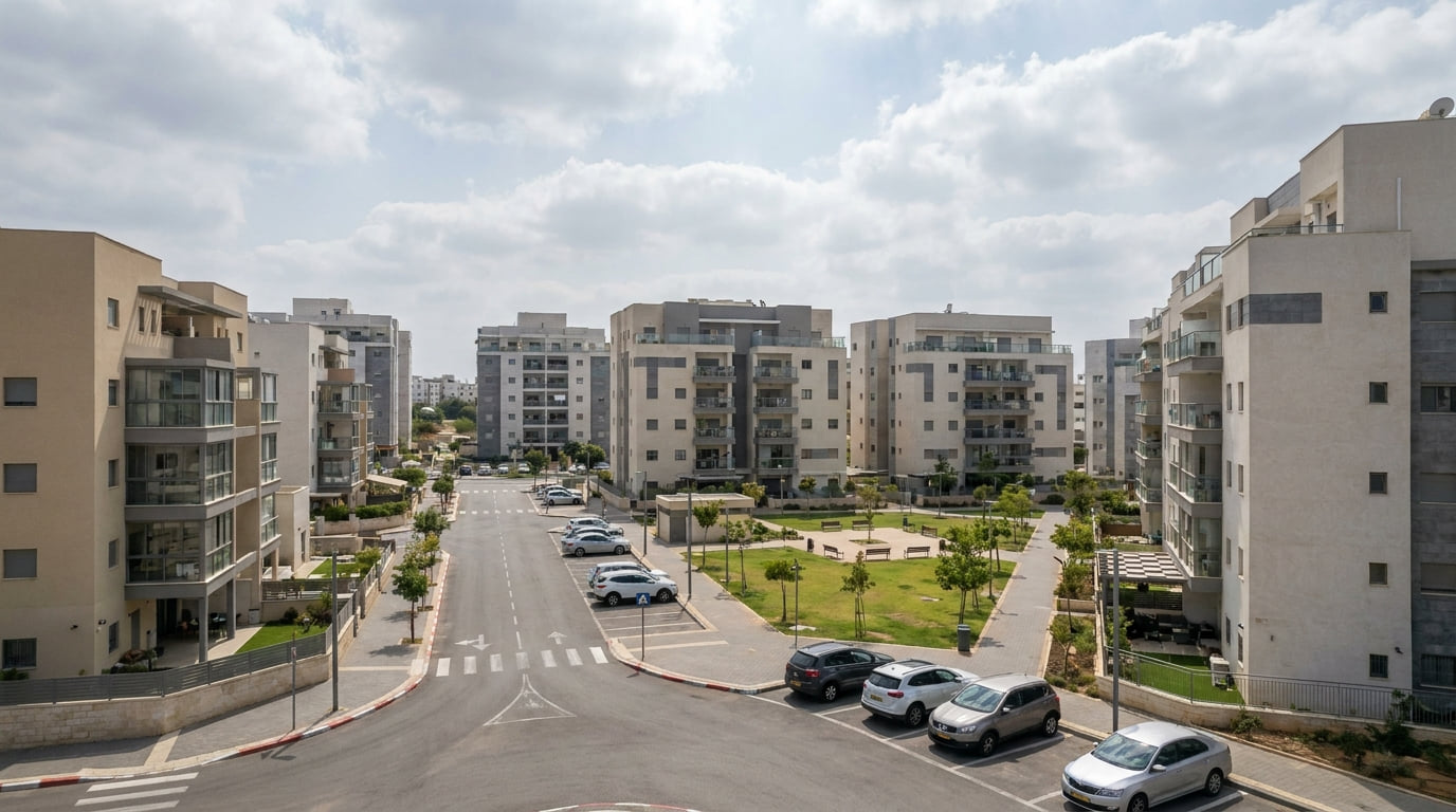 A scenic view of Kiryat Ata in Haifa District