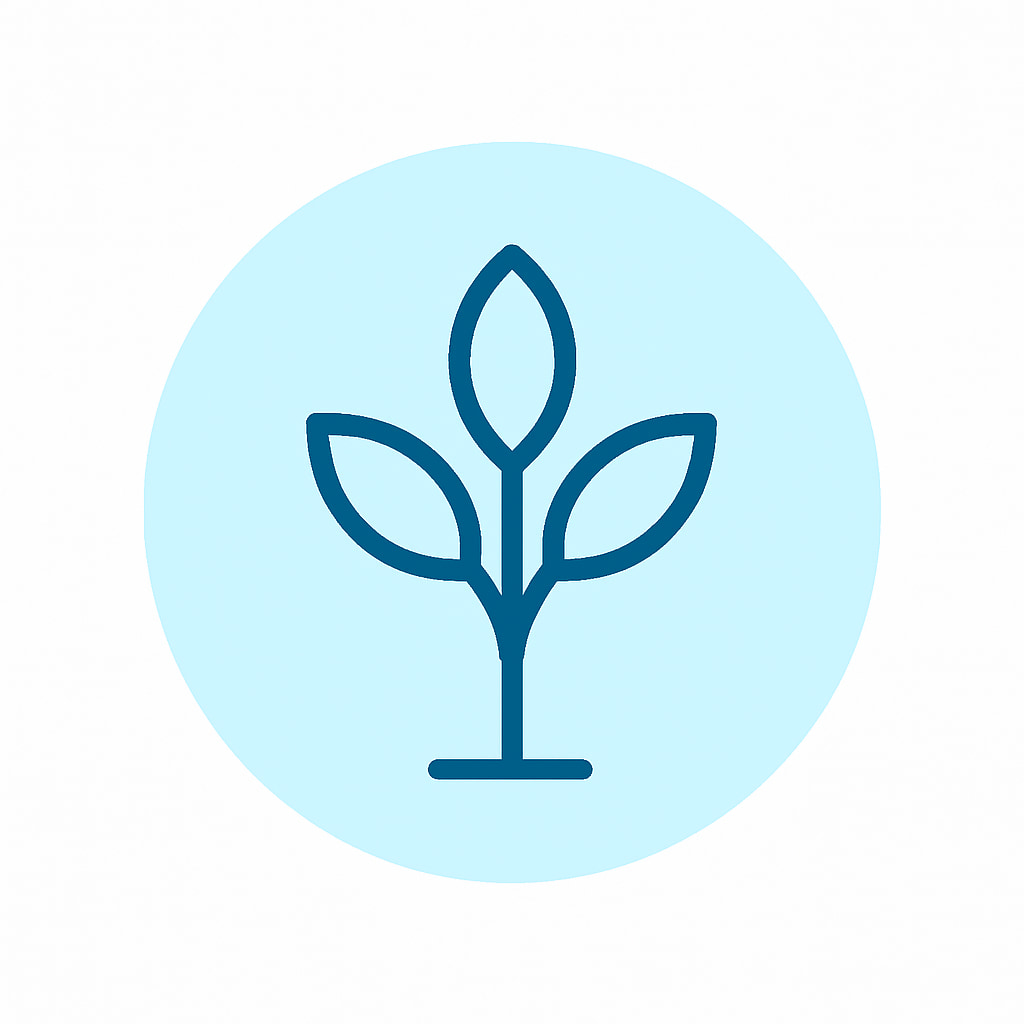 Nature icon representing green spaces