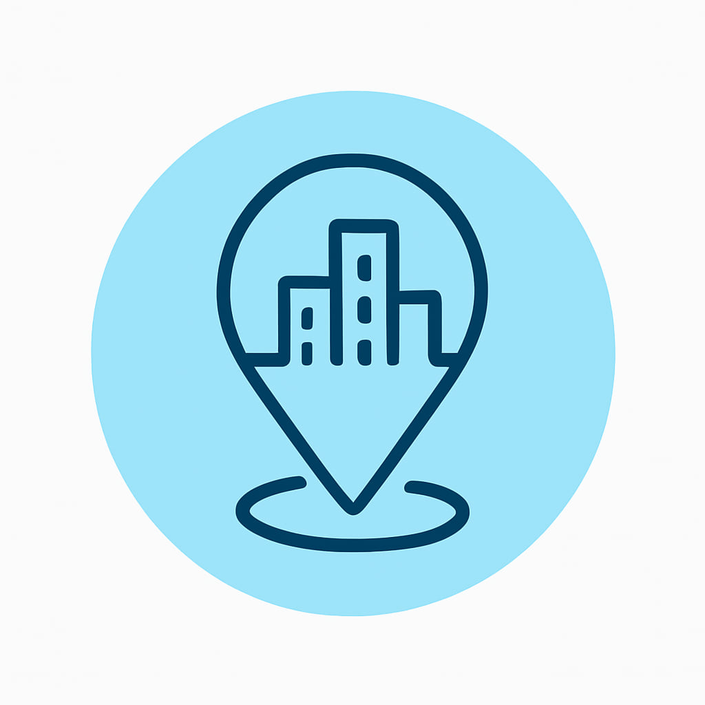Icon representing practical location