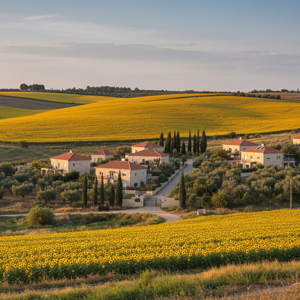A scenic view of Bnei Dekalim in the Southern District
