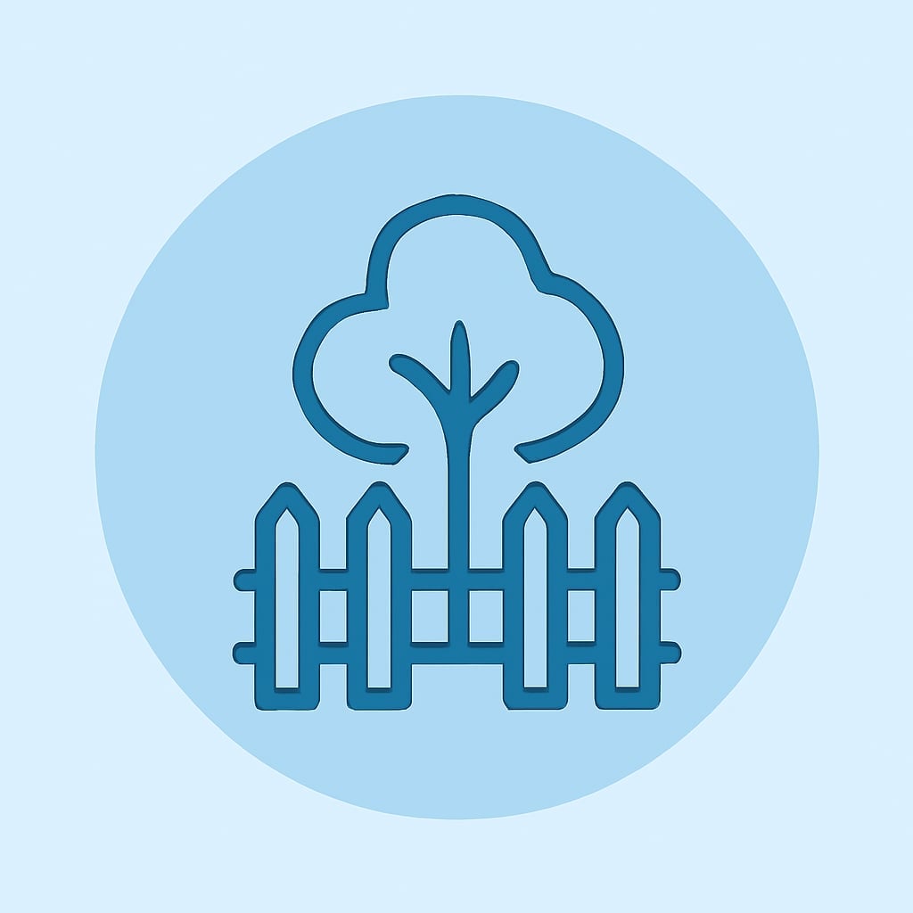 Icon representing space and privacy