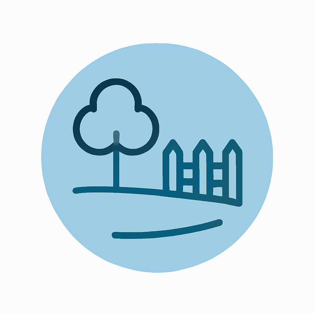 Icon representing space and privacy