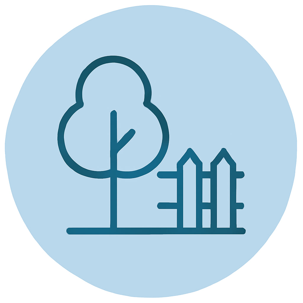 Icon representing space and privacy
