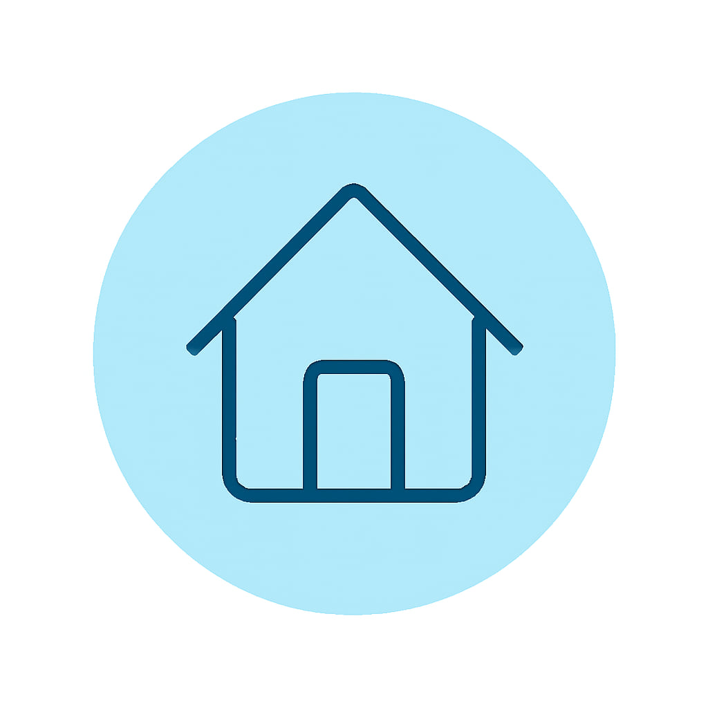 Icon representing spacious living