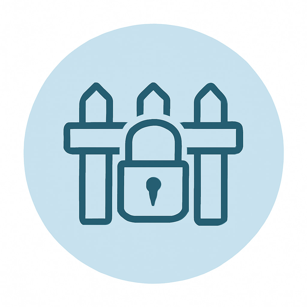 Space and privacy icon