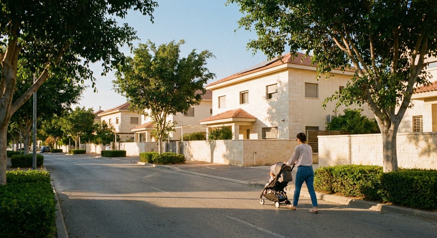 Low-density living scene in Modi'in Illit