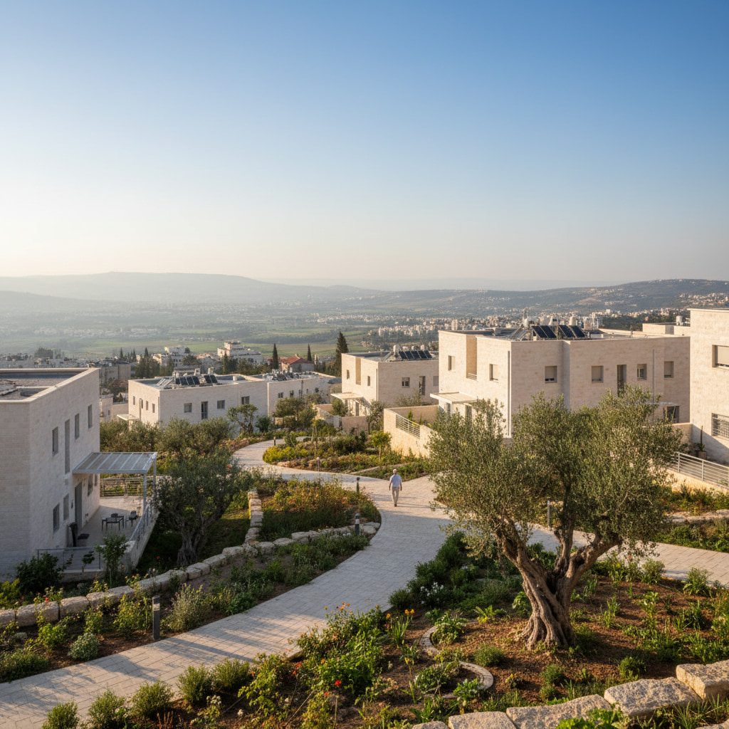 Scenic view of Beit Arye in Judea & Samaria