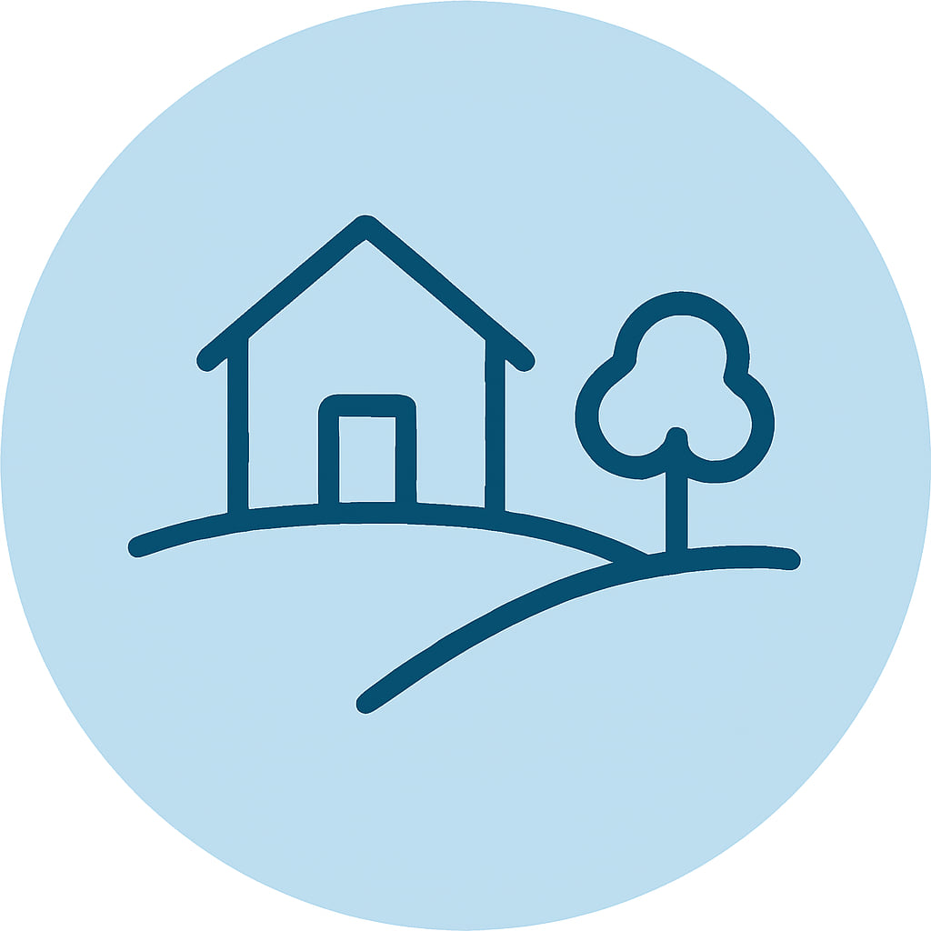 Icon representing space and privacy