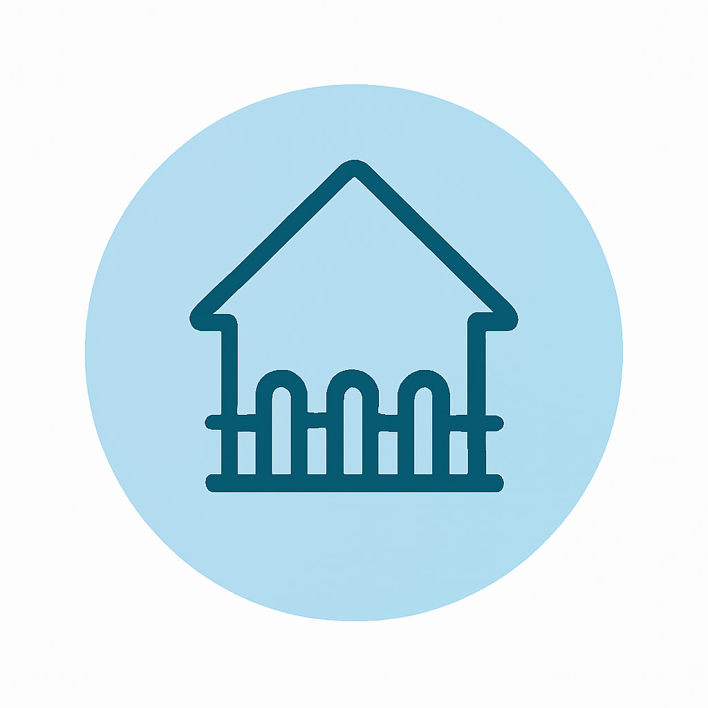 Icon representing space and privacy