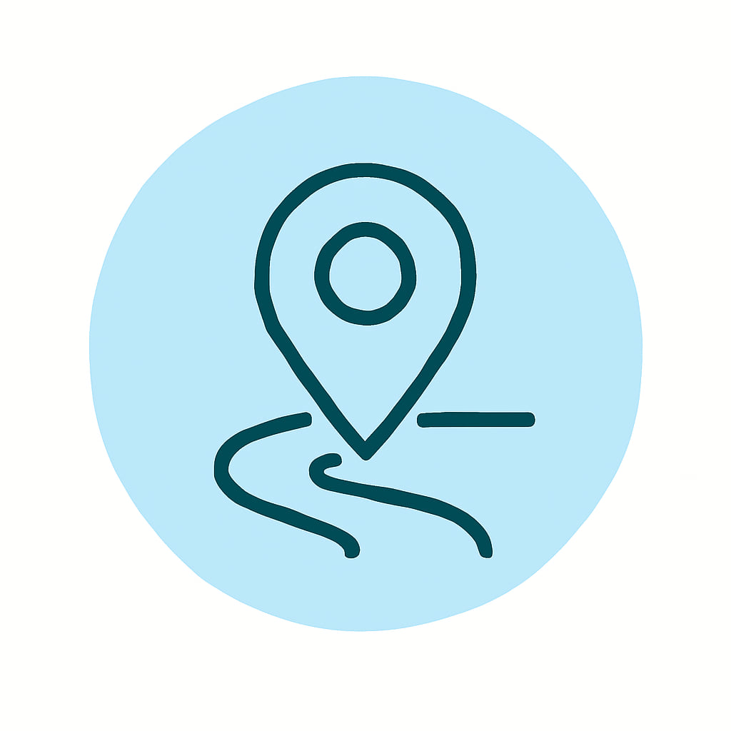 Icon representing practical location