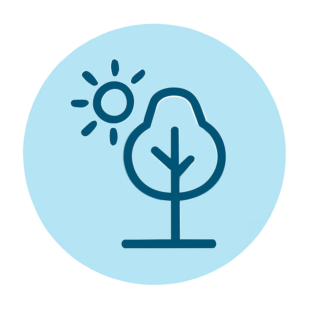 Icon representing space and nature