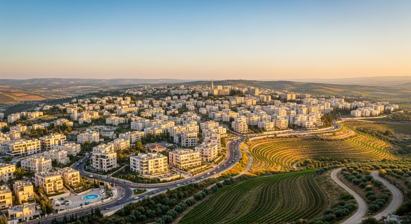 A scenic view of Eli in Judea & Samaria