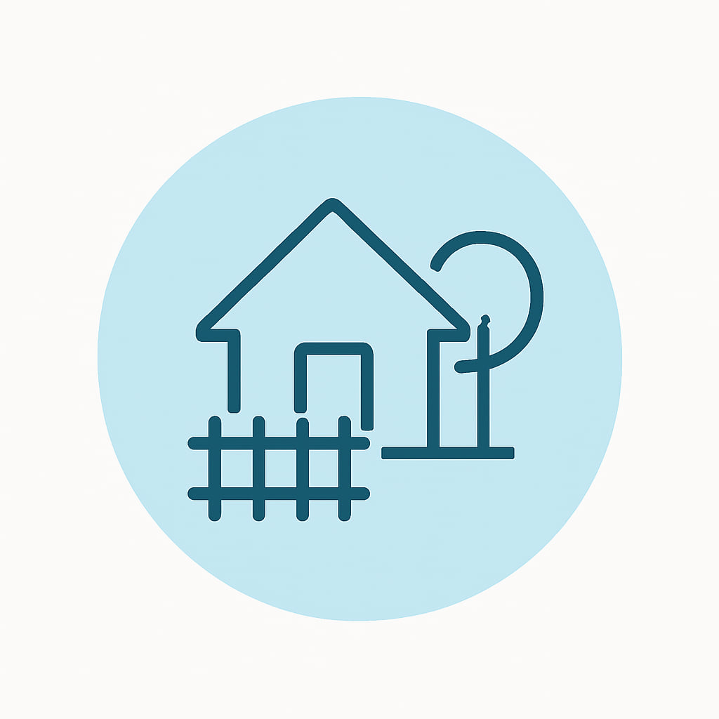 Icon representing space and privacy