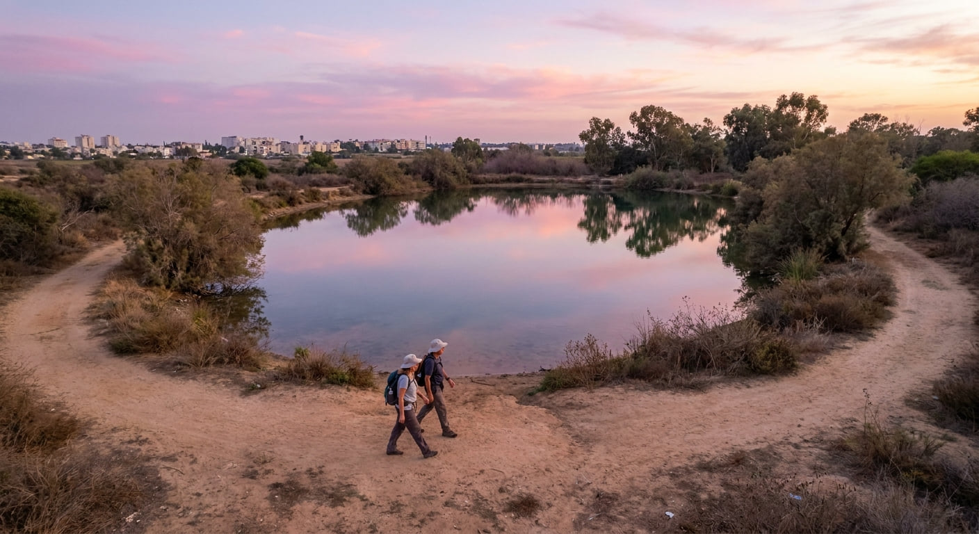 A scenic trail in Rehovot