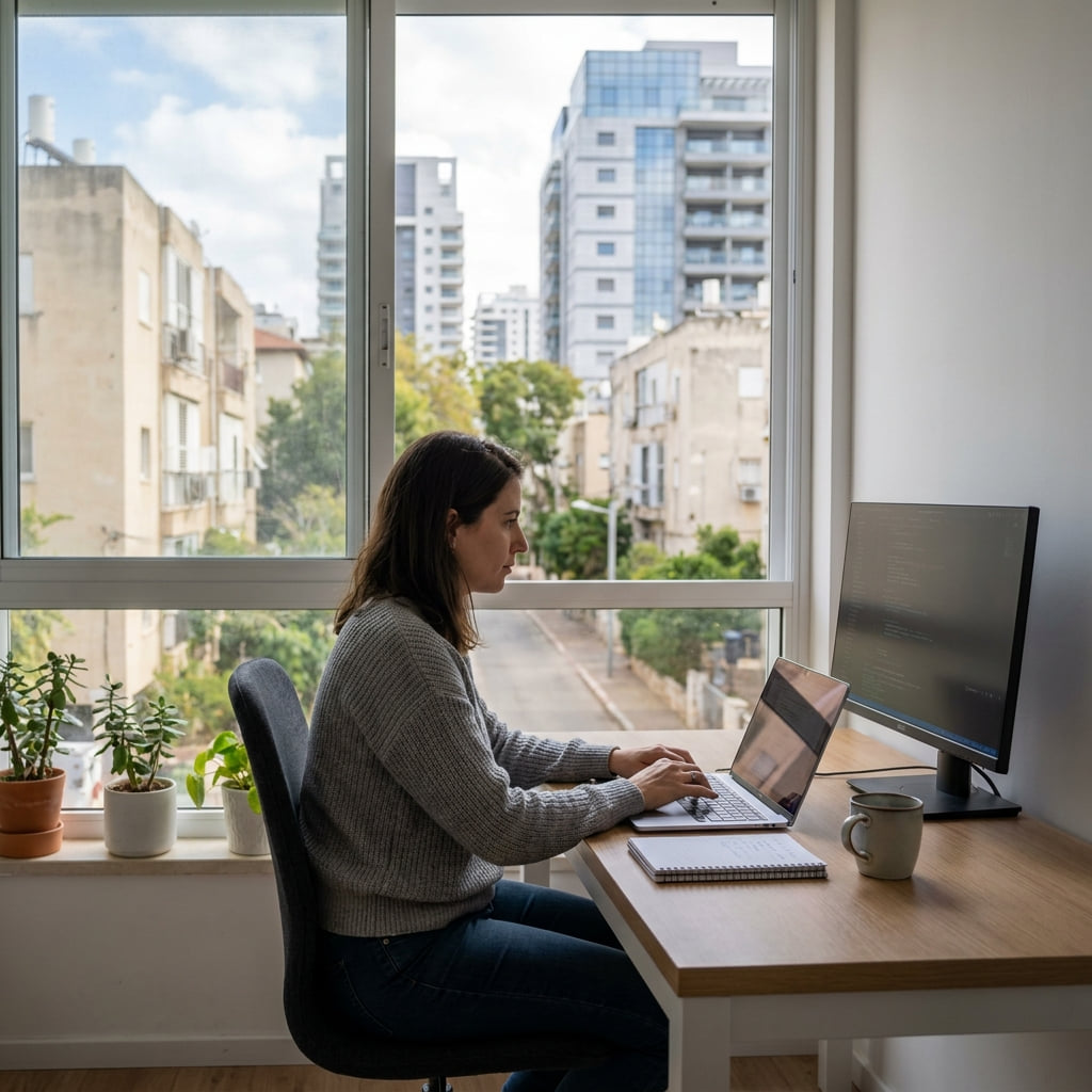 Remote work environment in Petah Tikva