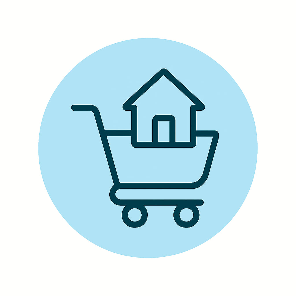 Icon representing local and regional services