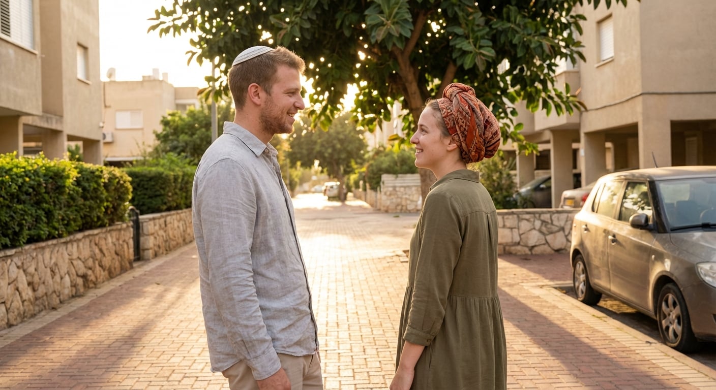 Family-friendly scene in Netanya
