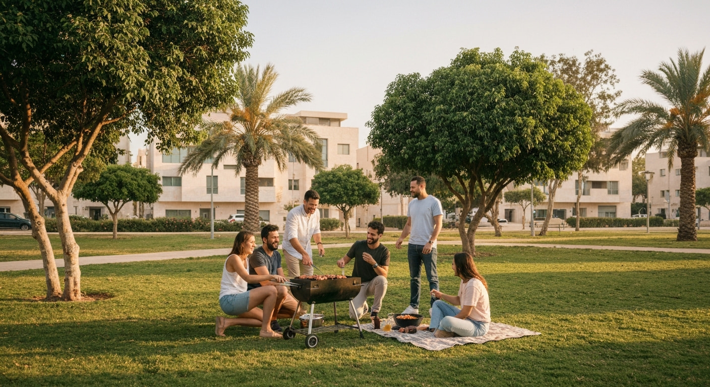 People enjoying outdoor activities in Azor