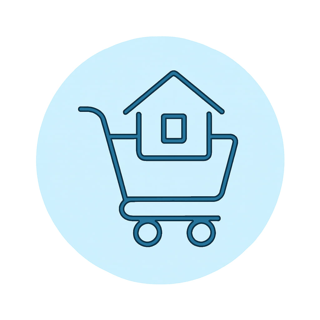 Icon representing local and regional services