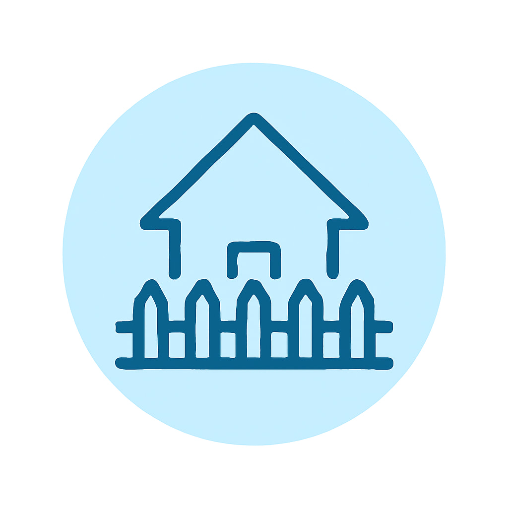 Icon representing space and privacy