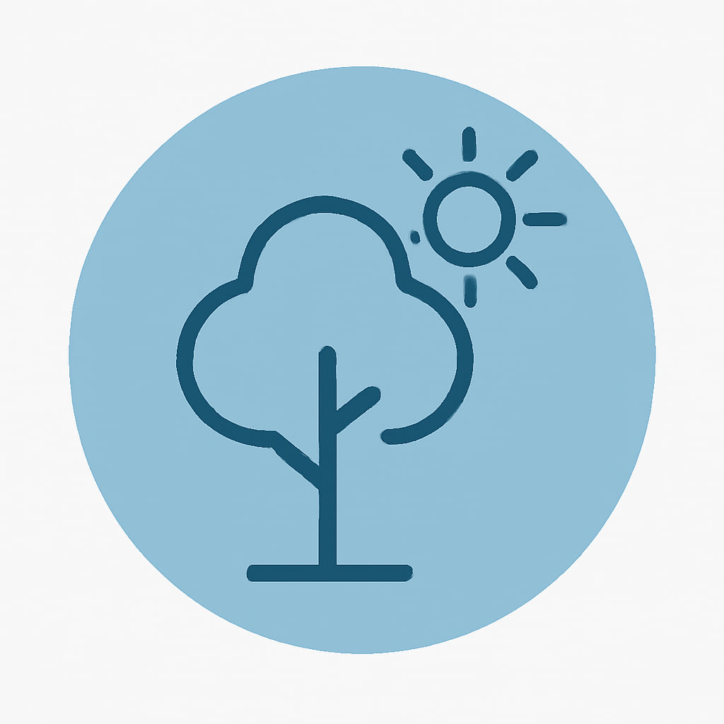 Icon representing space and nature