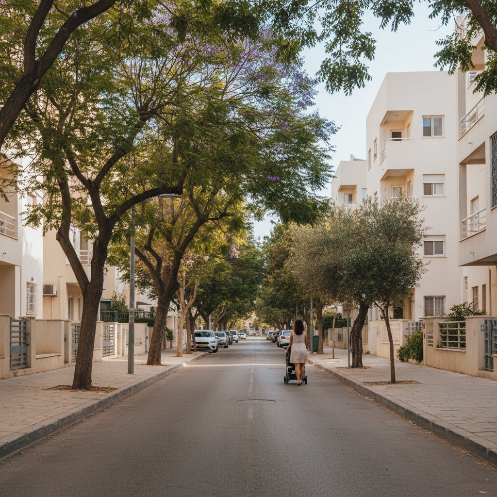 Residential area in Akko with spacious homes