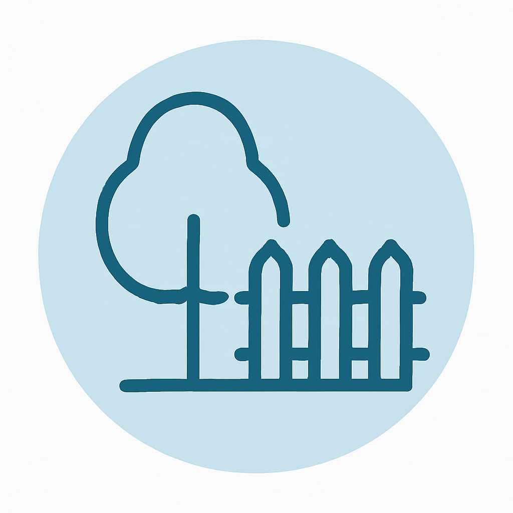 Icon representing space and privacy