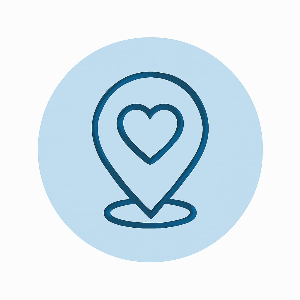 Icon representing easy access to amenities