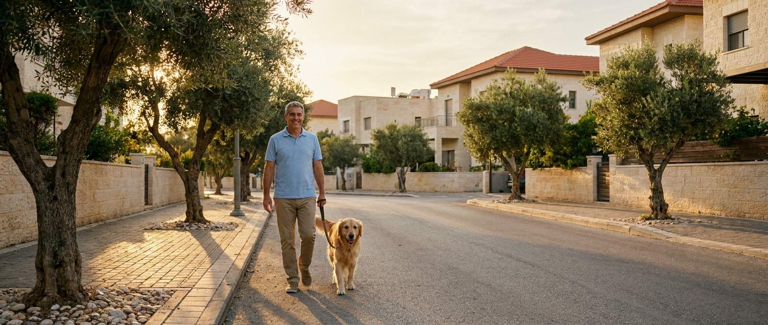 Quiet residential street in Kiryat Haim