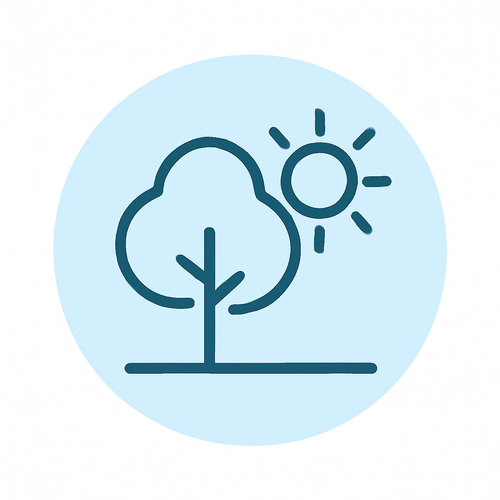 Icon representing natural surroundings