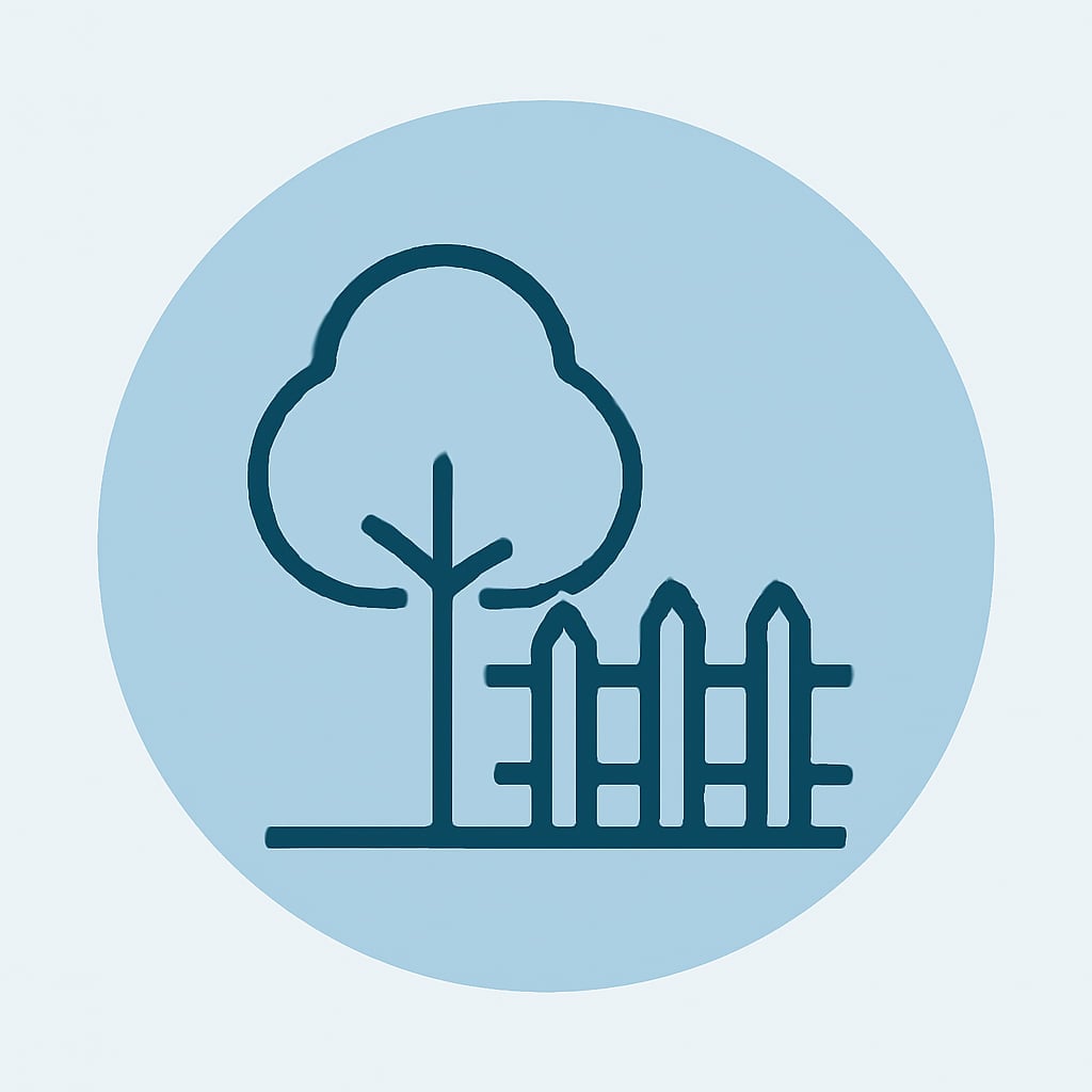 Icon representing space and privacy