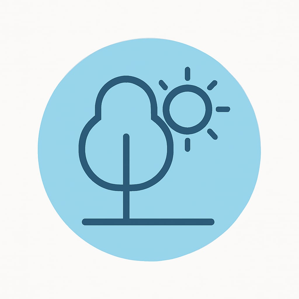 Icon representing space and nature