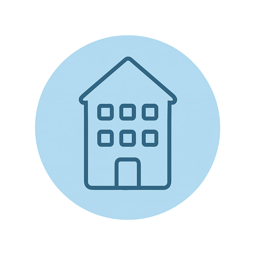 Icon representing diverse property types