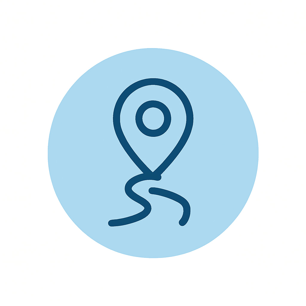 Icon representing practical location