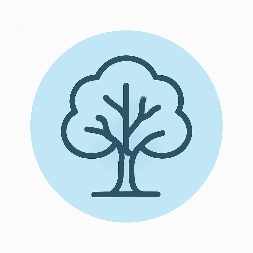 Nature icon representing open spaces