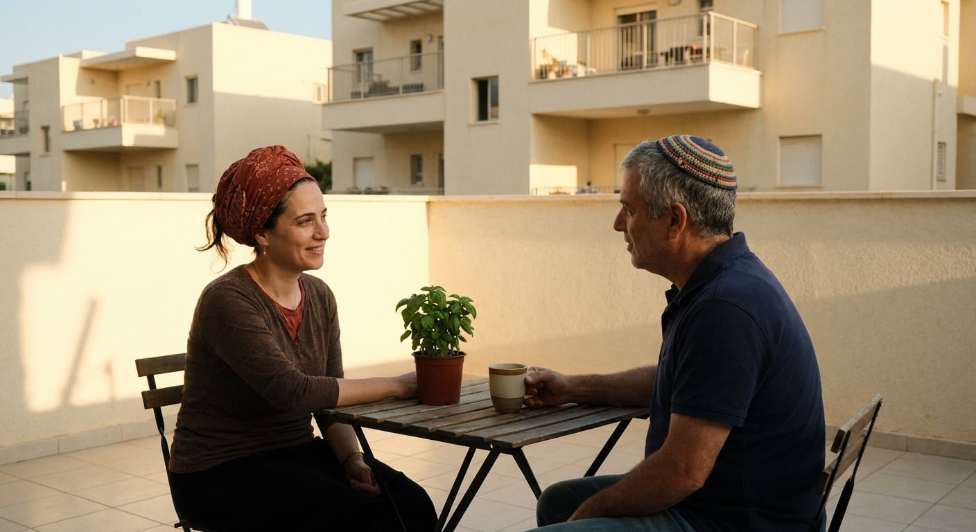 Long-term buyers exploring properties in Emek Hefer