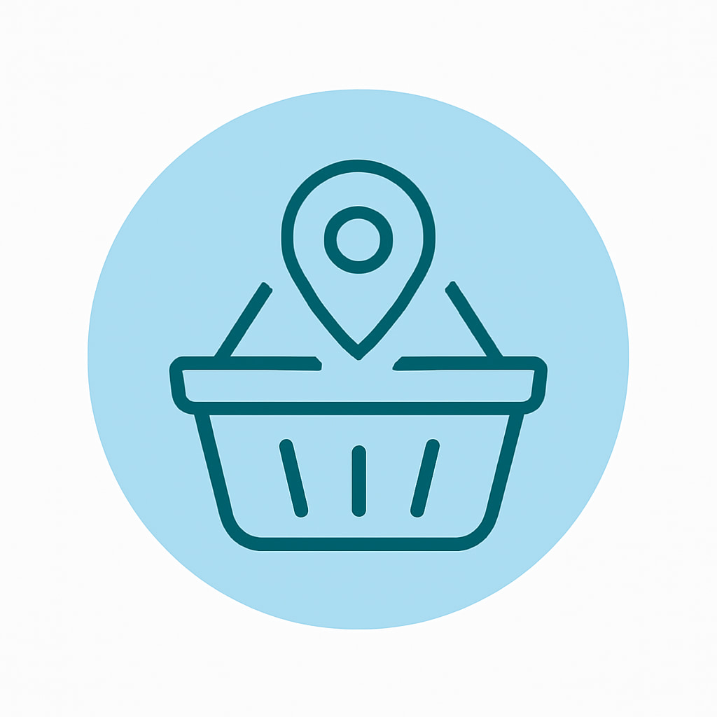 Icon representing local and regional services