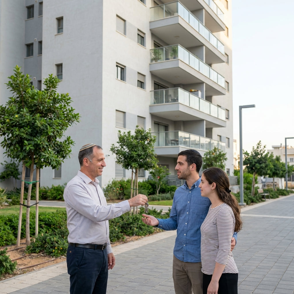 Long-term buyers exploring a neighborhood