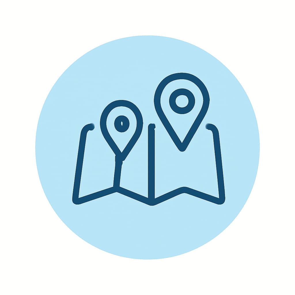 Icon representing local and regional services