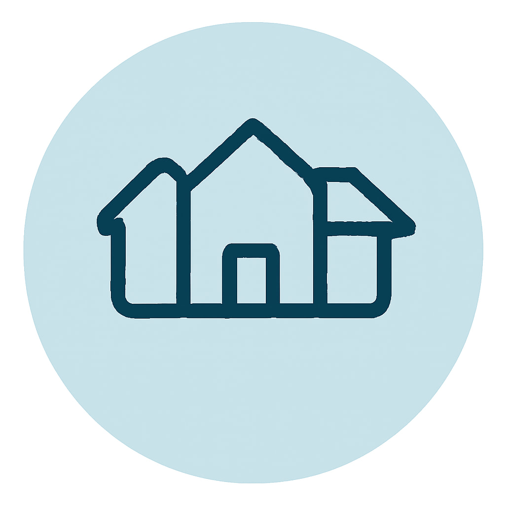 Property types icon representing variety